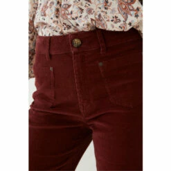 Fat Face FatFace Red Paige Cord Wide Leg Trousers -FatFaceshop unnamed file 2972