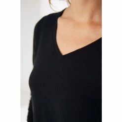Fat Face FatFace Black Kemi 3/4 Sleeve Top -FatFaceshop unnamed file 308