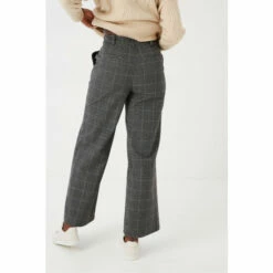 Fat Face FatFace Grey Piper Wide Leg Check Trousers -FatFaceshop unnamed file 3127