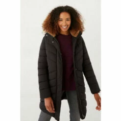 Fat Face FatFace Black Hayden Puffer Coat