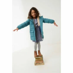 Fat Face FatFace Green Lily Longline Coat