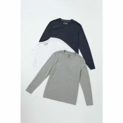 Fat Face FatFace Blue Long Sleeve T-Shirts 3 Pack