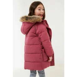 Fat Face FatFace Red Lily Longline Coat -FatFaceshop unnamed file 3180