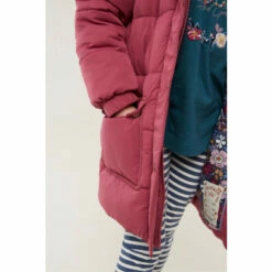Fat Face FatFace Red Lily Longline Coat -FatFaceshop unnamed file 3181