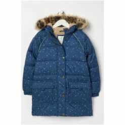 Fat Face FatFace Blue Lily Printed Longline Coat 8 Fat Face FatFace Blue Lily Printed Longline Coat -FatFaceshop unnamed file 3193