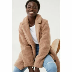 Fat Face FatFace Natural Tanya Teddy Coat