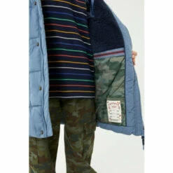 Fat Face FatFace Blue Leo Longline Coat -FatFaceshop unnamed file 3265