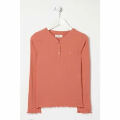 Fat Face FatFace Pink Henley Rib Tops 3 Pack -FatFaceshop unnamed file 327