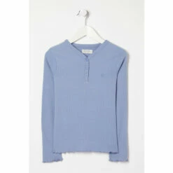 Fat Face FatFace Pink Henley Rib Tops 3 Pack -FatFaceshop unnamed file 328