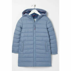 Fat Face FatFace Blue Miller Longline Coat -FatFaceshop unnamed file 3305