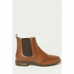Fat Face FatFace Chelsea Brogue Brown Boots