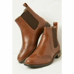 Fat Face FatFace Chelsea Brogue Brown Boots -FatFaceshop unnamed file 3315