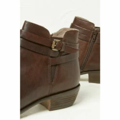 Fat Face FatFace Ava Ankle Strap Brown Boots -FatFaceshop unnamed file 3321