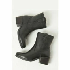Fat Face FatFace Hollie Block Heel Black Boots -FatFaceshop unnamed file 3383