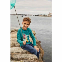 Fat Face FatFace Green Multi Skateboard Graphic T-Shirt