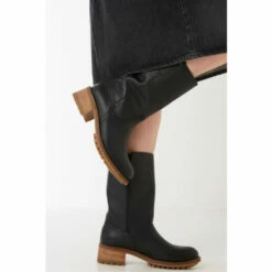 Fat Face FatFace Ellie Block Heel Black Boots -FatFaceshop unnamed file 3404