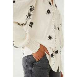 Fat Face FatFace Natural Sennen Embroidered Blouse -FatFaceshop unnamed file 3467