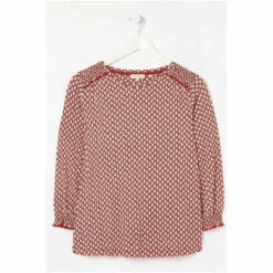 Fat Face FatFace Red Darcy Artisan Geo Top