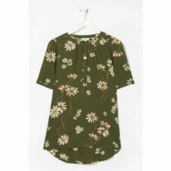 Fat Face FatFace Green Purdy Blossom Blouse -FatFaceshop unnamed file 3489