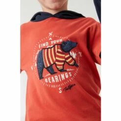 Fat Face FatFace Red Bearings Hooded Graphic T-Shirt -FatFaceshop unnamed file 349