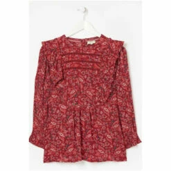 Fat Face FatFace Red Rye Floral Craft Blouse -FatFaceshop unnamed file 3526