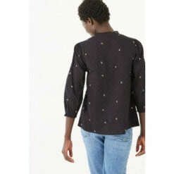 Fat Face FatFace Delamere Embroidered Black Blouse -FatFaceshop unnamed file 3533