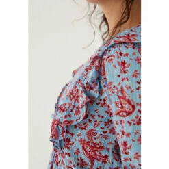 Fat Face FatFace Blue Rye Floral Craft Blouse -FatFaceshop unnamed file 3548