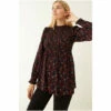 Fat Face FatFace Tally Jewel Bloom Black Blouse