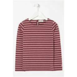 Fat Face FatFace Purple Breton Stripe T-Shirt -FatFaceshop unnamed file 356