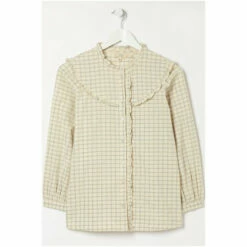 Fat Face FatFace Natural Felicity Check Blouse -FatFaceshop unnamed file 3573