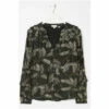 Fat Face FatFace Sudley Metallic Feather Black Blouse