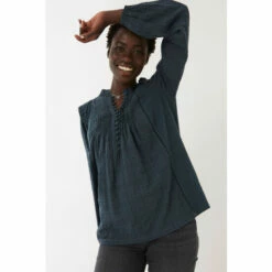 Fat Face FatFace Teal Green Bonnie Blouson Top