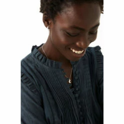 Fat Face FatFace Teal Green Bonnie Blouson Top -FatFaceshop unnamed file 3582