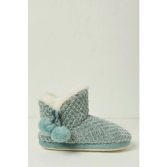 unnamed-file-3599.jpg Fat Face FatFace Green Millie Chenille Slipper Boots -FatFaceshop unnamed file 3599