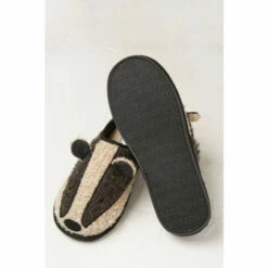 Fat Face FatFace Grey Boris Badger Slippers -FatFaceshop unnamed file 3609