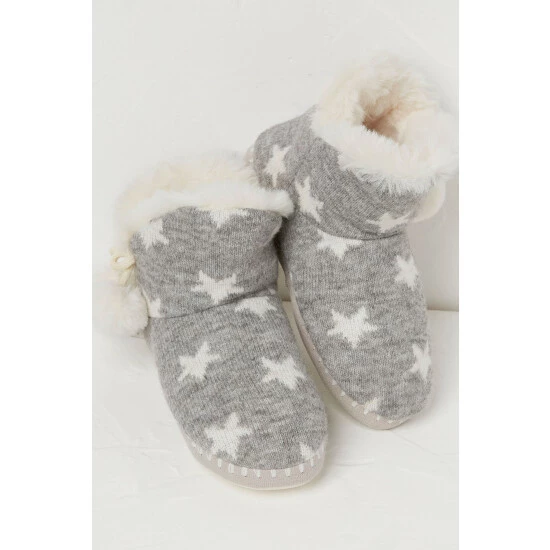 unnamed-file-3618.jpg Fat Face FatFace Grey Elodie Star Knit Slipper Boots -FatFaceshop unnamed file 3618