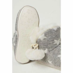 Fat Face FatFace Grey Elodie Star Knit Slipper Boots 4 Fat Face FatFace Grey Elodie Star Knit Slipper Boots -FatFaceshop unnamed file 3619