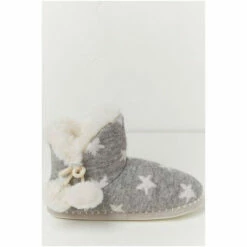 Fat Face FatFace Grey Elodie Star Knit Slipper Boots 5 Fat Face FatFace Grey Elodie Star Knit Slipper Boots -FatFaceshop unnamed file 3620