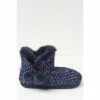 Fat Face FatFace Blue Millie Chenille Slipper Boots