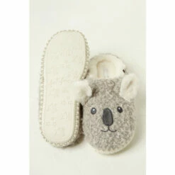 Fat Face FatFace Grey Kylie Koala Slippers -FatFaceshop unnamed file 3632