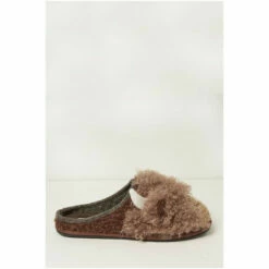 Fat Face FatFace Hamish Highland Brown Slippers -FatFaceshop unnamed file 3643