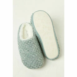 Fat Face FatFace Green Millie Chenille Slippers -FatFaceshop unnamed file 3650