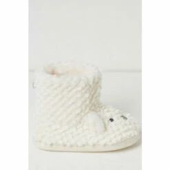 Fat Face FatFace Natural Polar Bear Slipper Boots