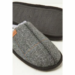 Fat Face FatFace Grey Chester Herringbone Slippers -FatFaceshop unnamed file 3679
