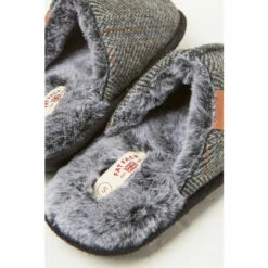 Fat Face FatFace Grey Chester Herringbone Slippers -FatFaceshop unnamed file 3680