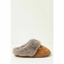 Fat Face FatFace Maya Foil Bee Brown Slippers