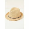 Fat Face FatFace Plait Band Natural Trilby Hat -FatFaceshop unnamed file 3707