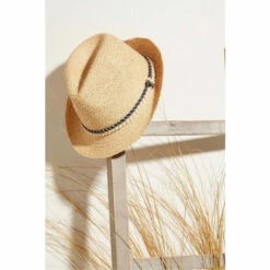 Fat Face FatFace Plait Band Natural Trilby Hat -FatFaceshop unnamed file 3709