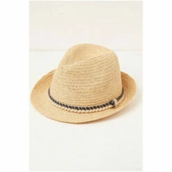 Fat Face FatFace Plait Band Natural Trilby Hat -FatFaceshop unnamed file 3710