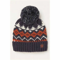Fat Face FatFace Blue Fairisle Beanie